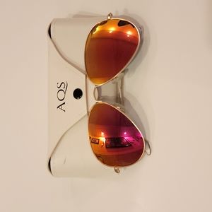 AQS Orange to Pink Tinted Sunglasses